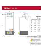 EUROGAS PL 20 - pojemnościowy podgrzewacz gazowy