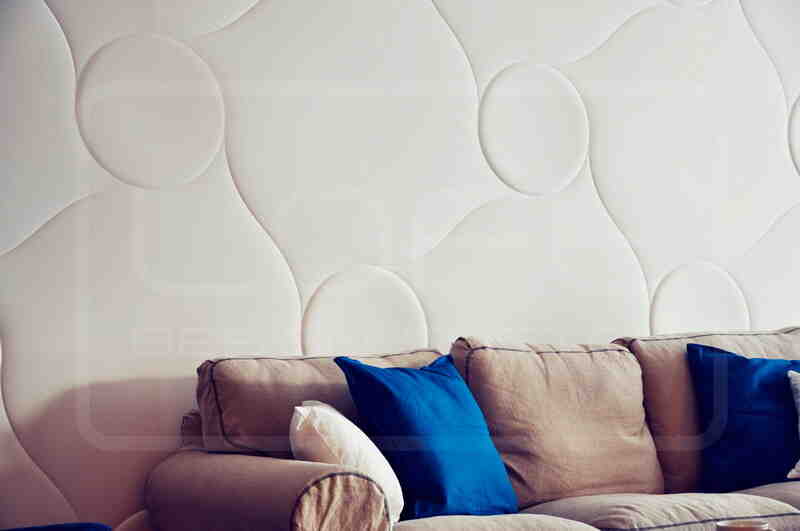 Ściana z panelami gipsowymi