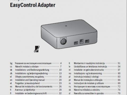 Instrukcja montażu Bosch EasyControl adapter ON-OFF i OpenTherm