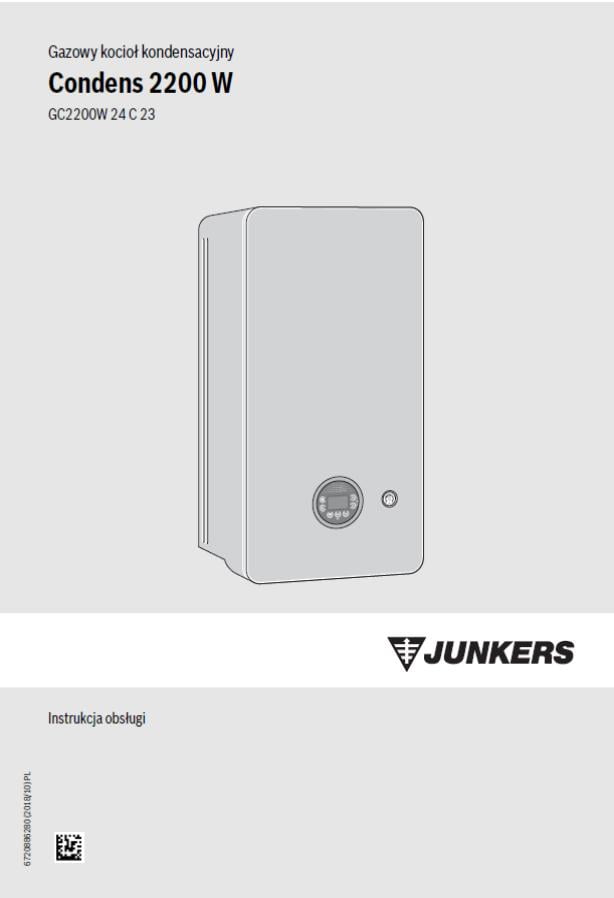 Junkers Bosch Cerapur 2200 - Instrukcja obsługi A