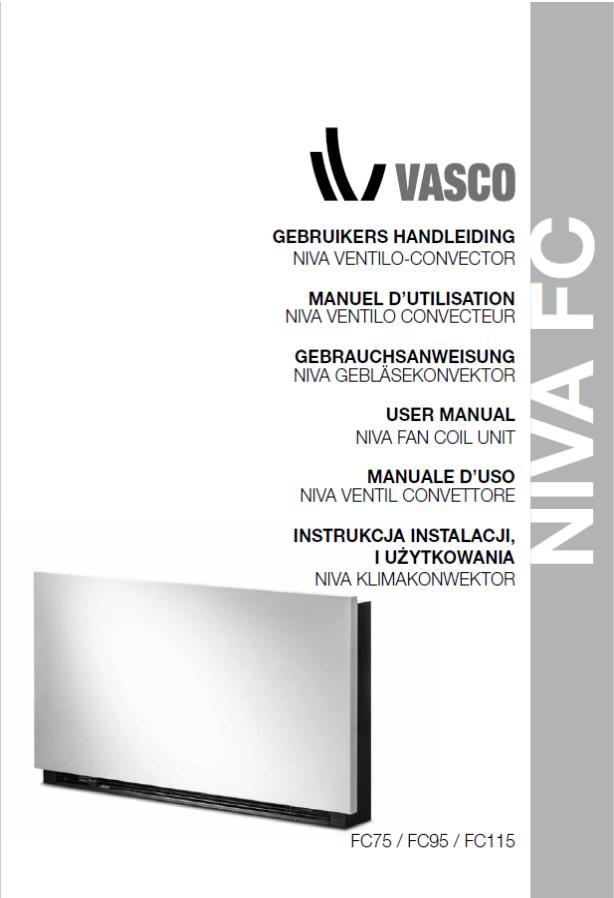 VASCO NIVA VENTILO - instrukcja instalacji i użytkowania - A