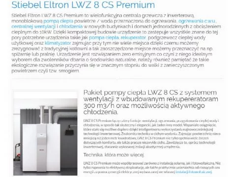 Stiebel Eltron LWZ 8 CS Premium
