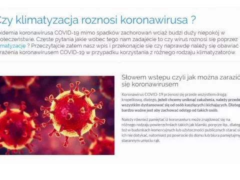 Czy klimatyzacja roznosi koronawirusa - K1