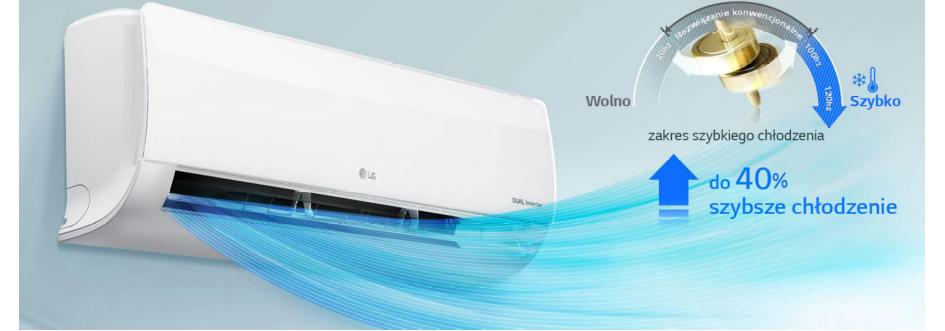 LG Standard – klimatyzator - Szybkie chłodzenie - W1