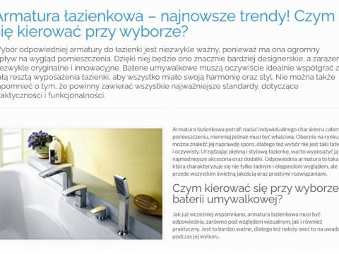 Armatura łazienkowa – najnowsze trendy K4