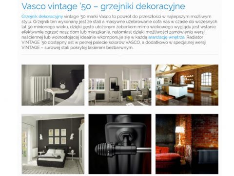 Vasco vintage ’50 – grzejniki dekoracyjne