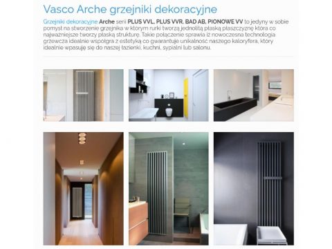 Vasco Arche grzejniki dekoracyjne - K1