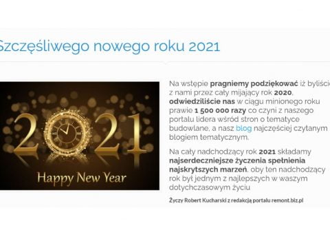 Szczęśliwego nowego roku 2021