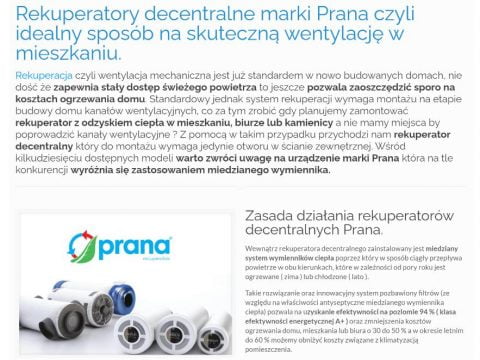 Rekuperatory decentralne marki Prana czyli idealny sposób na skuteczną wentylację w mieszkaniu