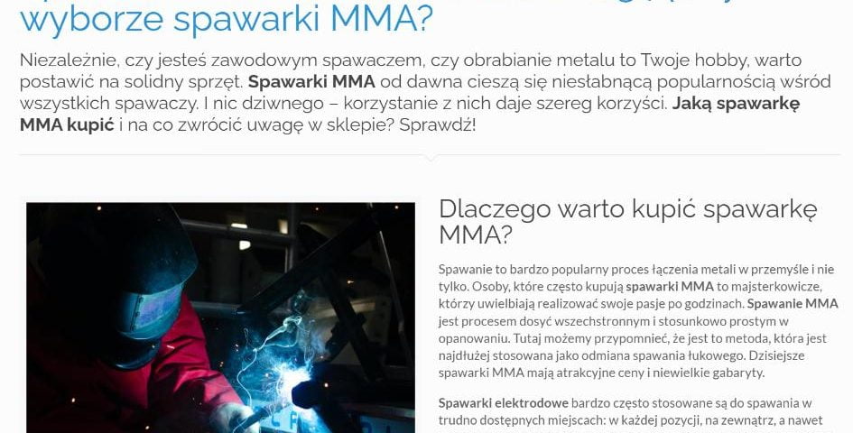 Spawarki MMA – na co zwrócić uwagę przy wyborze spawarki MMA
