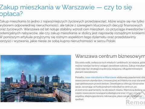 Zakup mieszkania w Warszawie — czy to się opłaca?